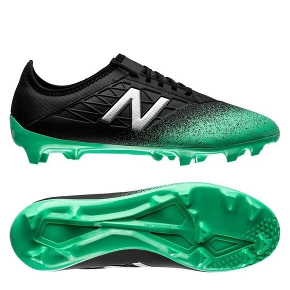 **New Balance Men's Furon V5 Destroy FG MSFDFNB5 Neon Emerald/Black/Gray US12.5M - Picture 1 of 9